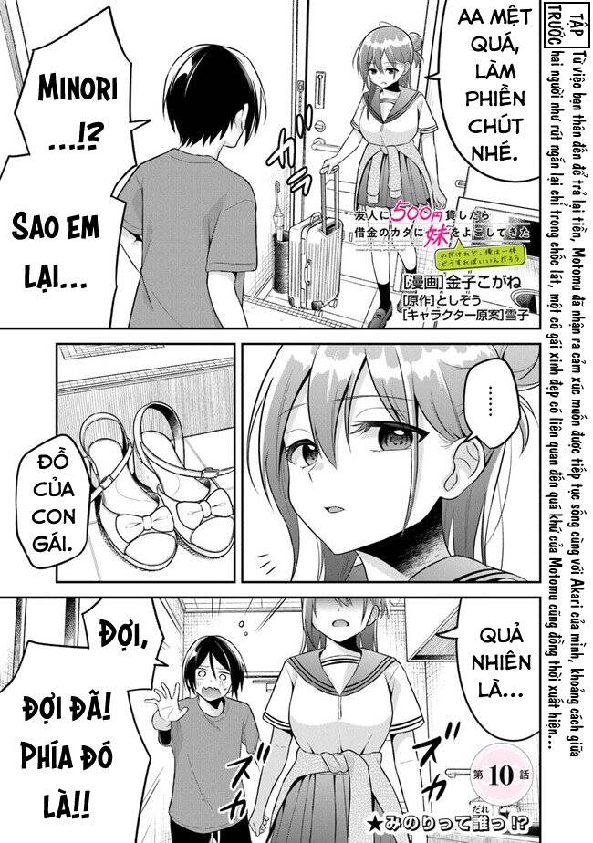 Yuujin Ni 500 Yen Kashitara Shakkin No Kata Ni Imouto Wo Yokoshitekita No Dakeredo, Ore Wa Ittai Dou Sureba Iindarou - Trang 1